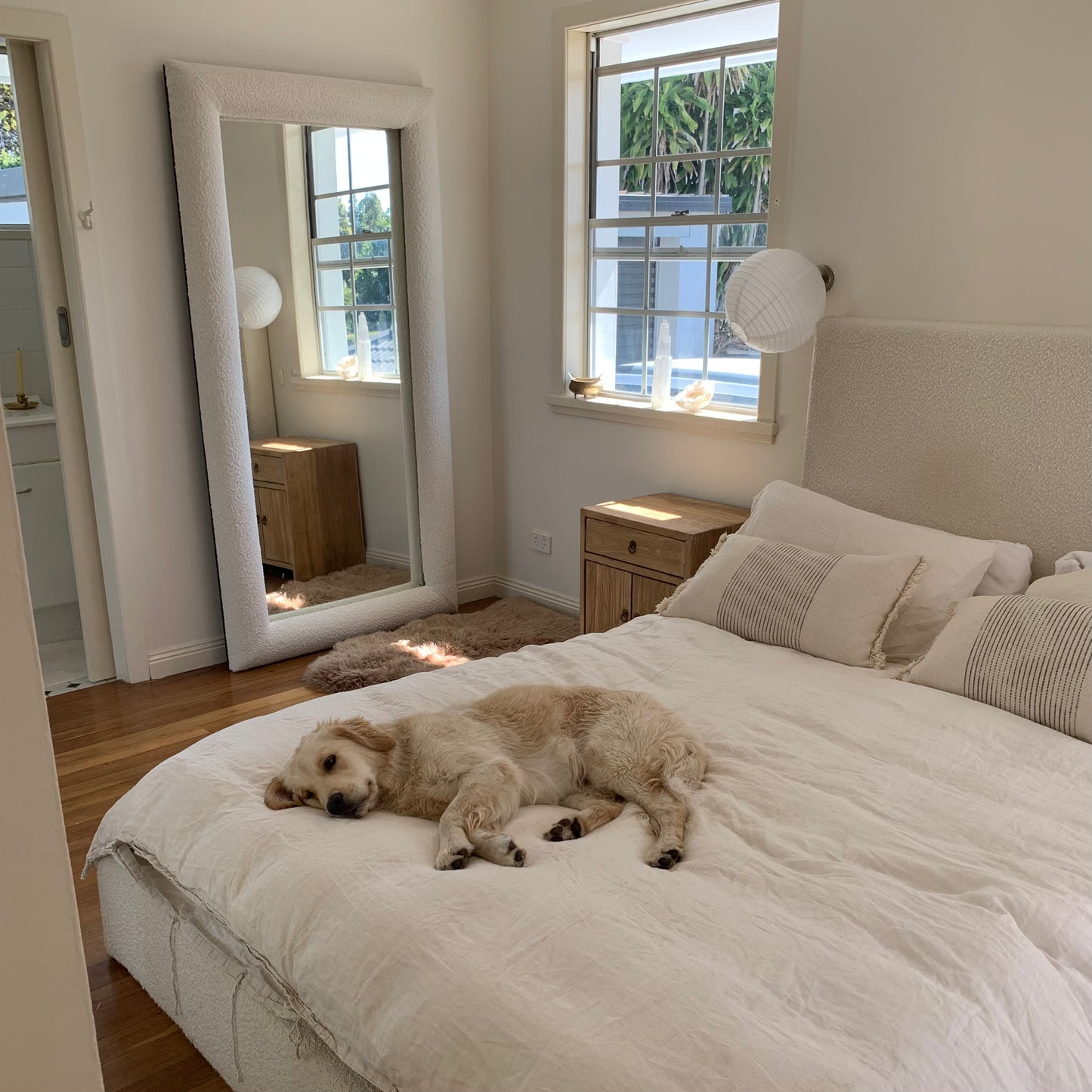 Upholstered Deluxe Mirror