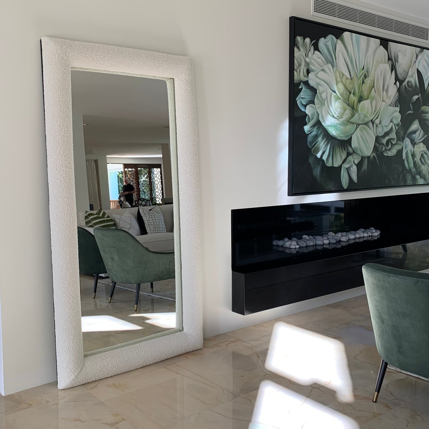 Upholstered Deluxe Mirror